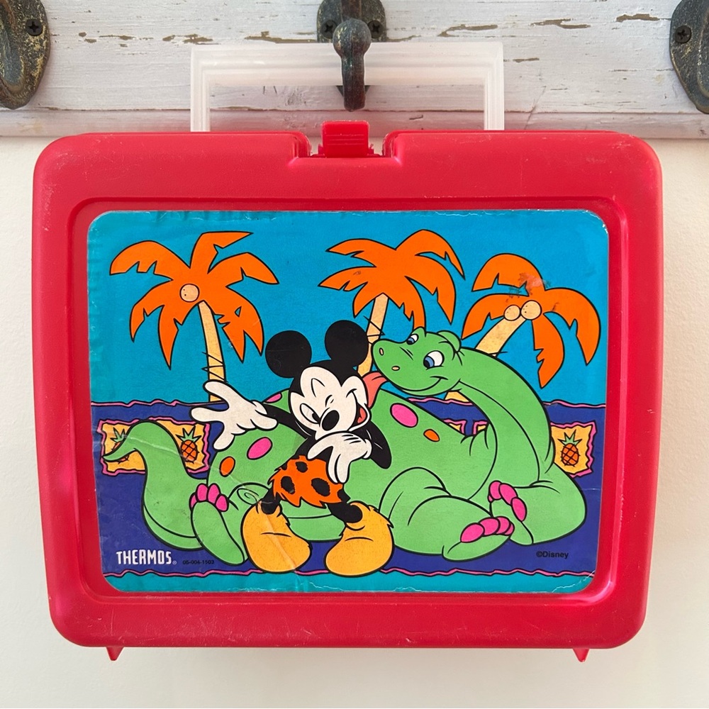 Vintage Mickey Mouse Disney Thermos lunch box
